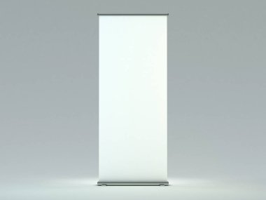 Afiş ekran boş topla. Şablon mockup. 3D render