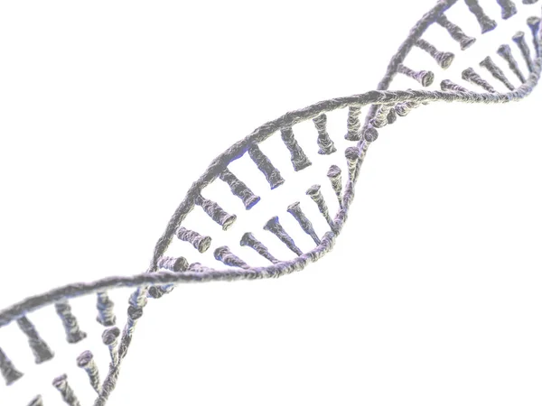 Dna Kette Abstrakter Wissenschaftlicher Hintergrund Schöne Illusion Biotechnologie Biochemie Genetik — Stockfoto