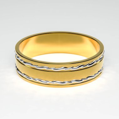 Altın Alyans, Alyans arka plan kavramı izole. 3D render