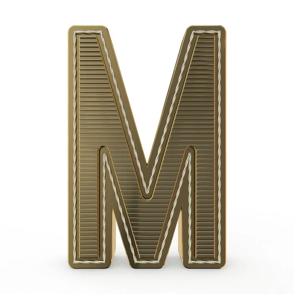 Золотой Символ Алфавита Письмо Рендеринг — стоковое фото