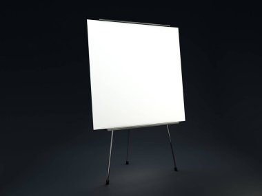 Görüntüler ve metinler yerleştirmek için stand. 3D render