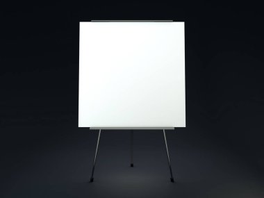 Görüntüler ve metinler yerleştirmek için stand. 3D render