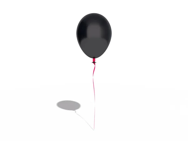 幸せな休日の空気が背景に分離された気球を飛行します レンダリング — ストック写真
