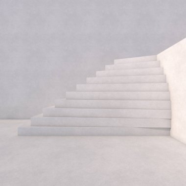 Merdiven, iş artan yükselen oku. 3D render