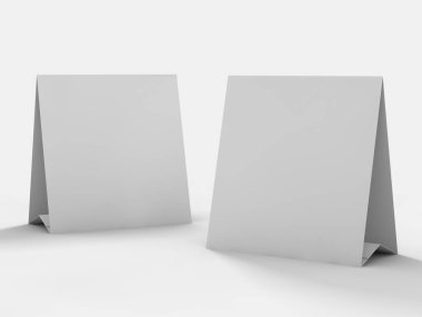 Menü çerçeve veya takvim tablo sahte. 3D render