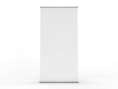 Afiş ekran boş topla. Şablon mockup. 3D render