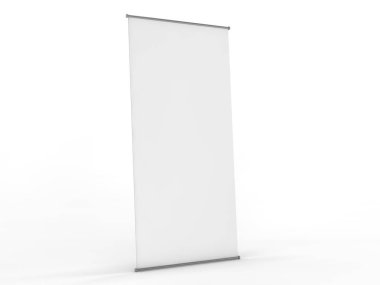 Afiş ekran boş topla. Şablon mockup. 3D render