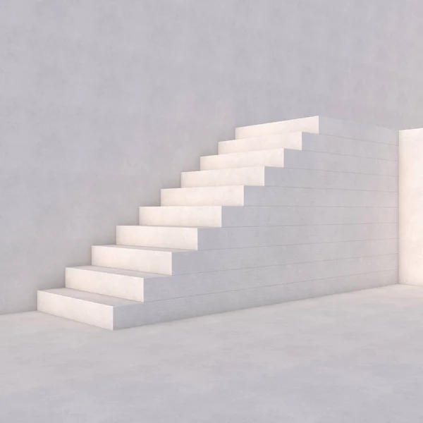 Rising Arrow Staircase Increasing Business Rendering — Stock Photo, Image