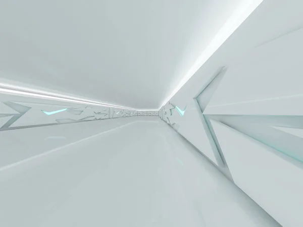 Fondo Arquitectura Moderna Abstracta Espacio Abierto Vacío Interior Renderizado — Foto de Stock