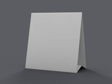 Menü çerçeve veya takvim tablo sahte. 3D render