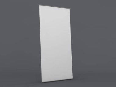 Afiş ekran boş topla. Şablon mockup. 3D render