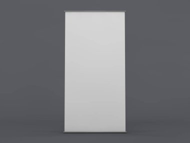 Afiş ekran boş topla. Şablon mockup. 3D render