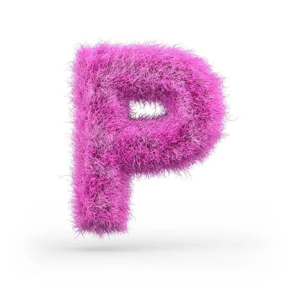 Uppercase Fluffy Furry Font Made Fur Texture Poster Printing Branding — Stock Photo, Image