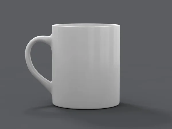 Mug Mockup Standing Surface Rendering — Stock Photo, Image