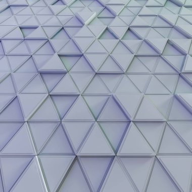 İki ton üçgeni arka plan kalıptan çekilmiş. 3D render