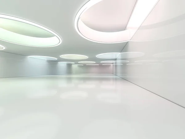 Abstract Moderne Architectuur Achtergrond Lege Open Ruimte Interieur Weergave — Stockfoto