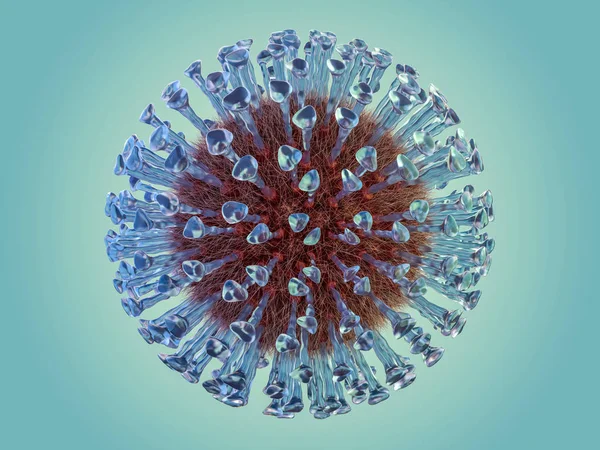 Wirusa Organizmie Skali Makro Tle Renderowania — Zdjęcie stockowe