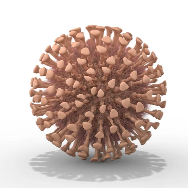 Virus Body Macro Scale Background Rendering — Stock Photo, Image