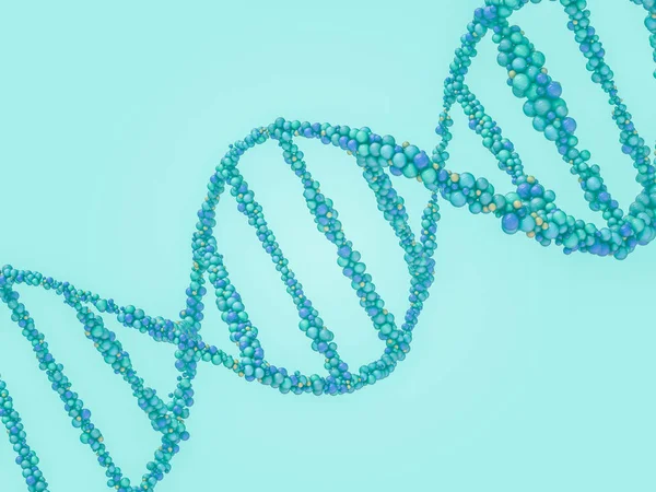 Dns Lánc Absztrakt Tudományos Háttér Gyönyörű Illustraion Biotechnológia Biokémia Genetika — Stock Fotó