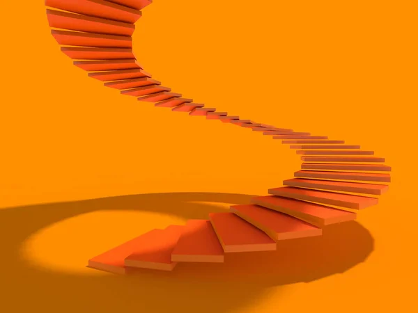 Rising Arrow Staircase Increasing Business Rendering — Stock Photo, Image