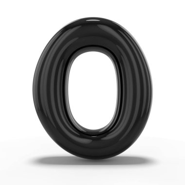 şişme balon beyaz arka plan üzerinde izole yapılmış. 3D render