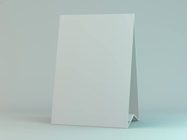 Tablo boş masa takvimi. Mockup tasarım konsepti. 3D