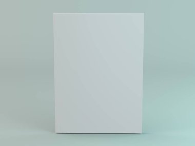 Boş sayfa veya Not defteri mockup veya simülasyonları için. 3D