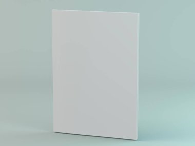 Boş sayfa veya Not defteri mockup veya simülasyonları için. 3D