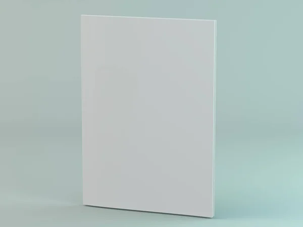 Blank page or notepad for mockup or simulations. 3D — Stock Photo, Image