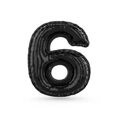 Siyah basamak altı izole şişme balon yaptım. 3D