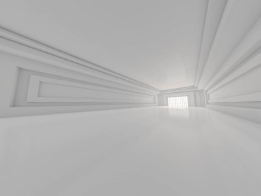 Soyut modern mimari arka plan. 3d oluşturma