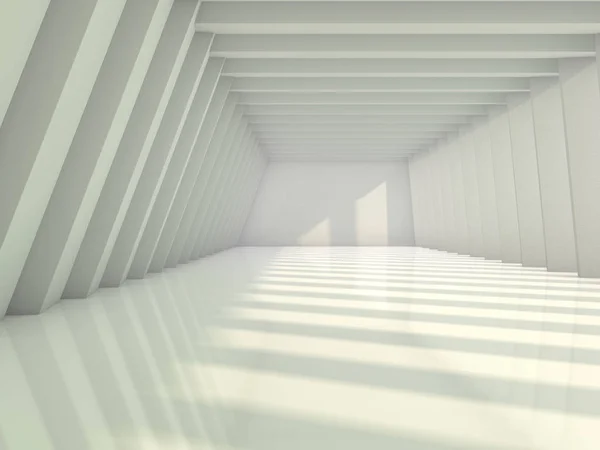 Εσωτερικό απλό άδειο δωμάτιο με λάμπες. 3D — Φωτογραφία Αρχείου