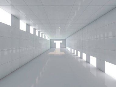 Soyut modern mimari arka plan. 3d oluşturma
