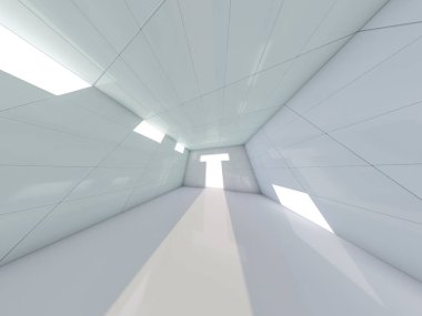 Soyut modern mimari arka plan. 3d oluşturma