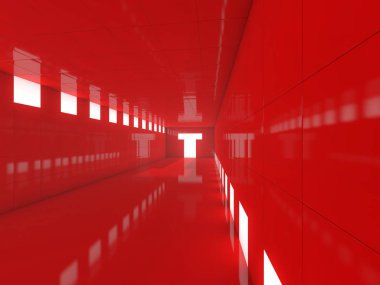 Soyut modern mimari arka plan. 3d oluşturma