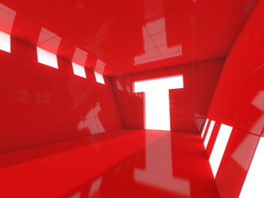 Soyut modern mimari arka plan. 3d oluşturma