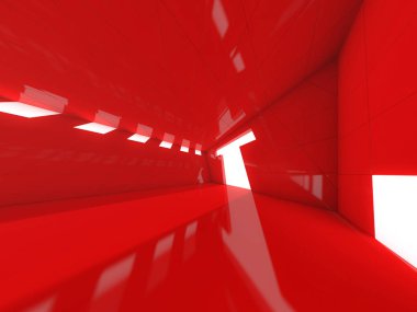 Soyut modern mimari arka plan. 3d oluşturma