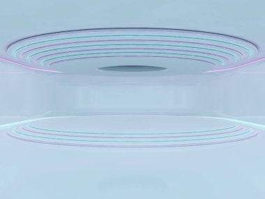 Modern mimari arka plan. 3D