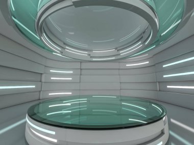 Modern mimari arka plan. 3D