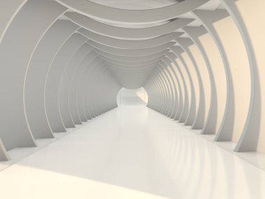 Soyut modern mimari arka plan. 3d oluşturma