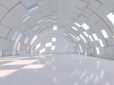 Soyut modern mimari arka plan. 3d oluşturma