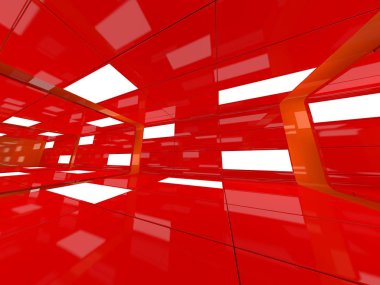 Soyut modern mimari arka plan. 3d oluşturma