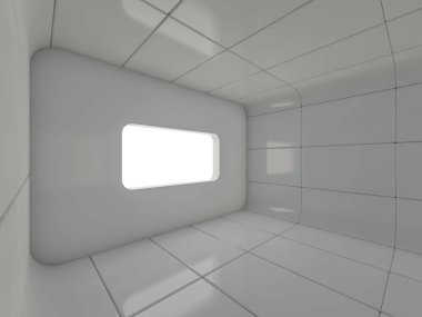 Modern mimari arka plan. 3D