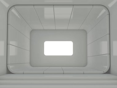Modern mimari arka plan. 3D
