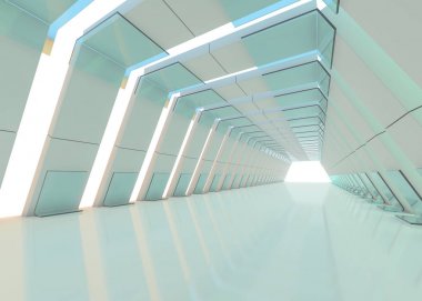 Modern mimari arka plan. 3D