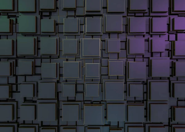 Gambar abstrak dari latar belakang kubus. 3D — Stok Foto
