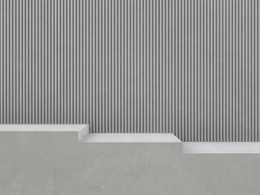 Merdiven. Soyut adımlar. Granit merdivenler. Geniş taş merdivenler. 3d.