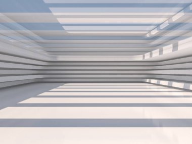 Modern mimari arka plan. 3D