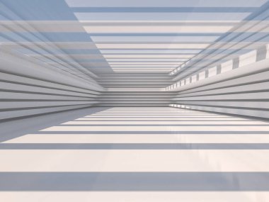 Modern mimari arka plan. 3D