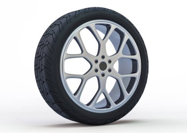 Kış sert koruyucu ile lastikler ayarlayın. 3d